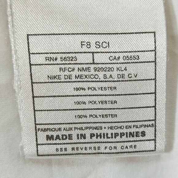 Vintage 90s Nike Anorack Half Zip Lightweight Jacket White Women's Large (12-14) - Picture 8 of 10